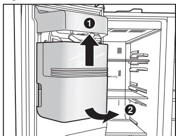 PANASONIC NR-BS53VW3 - Se non è possibile montare correttamente la cassetta porta ghiaccio - 1