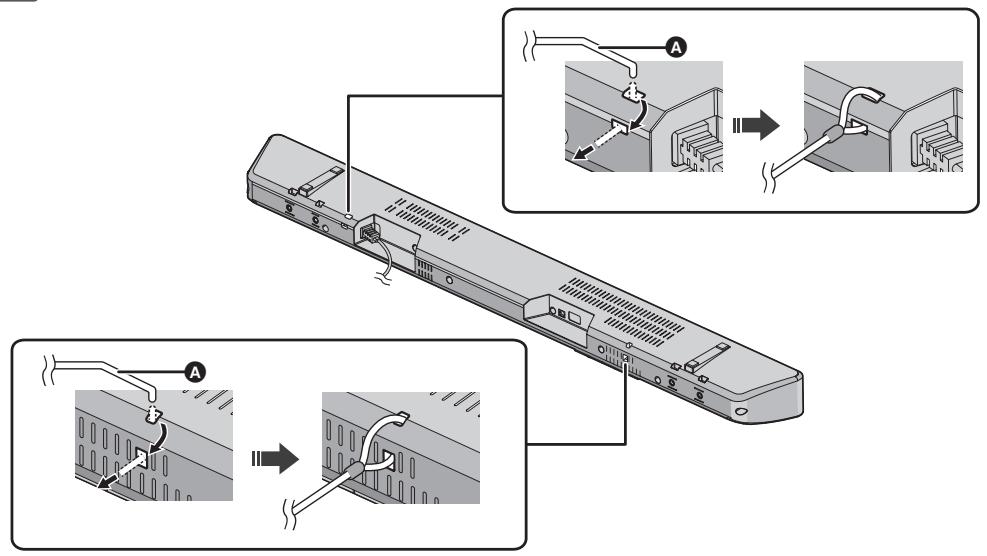 PANASONIC SC-HTB688EG - Bringen Sie das Kabel am Hauptgerät an. - 1