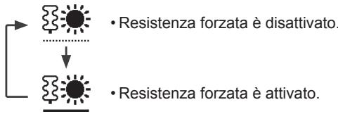 PANASONIC WH-SDC09H3E51 - Selezionare per forzare l'attivazione della resistenza. - 1