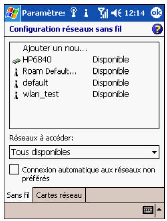 HP IPAQ H6300 - Recherche de réseaux - 1
