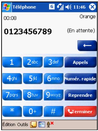 HP IPAQ H6300 - Mise en attente d'un appel - 1