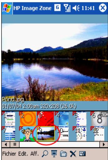 HP IPAQ H6300 - Comment faire pour afficher des photos deja prises ? - 1