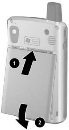 HP IPAQ H6300 - Comment faire pour insérer et retirercorrectement la batterie ? - 2