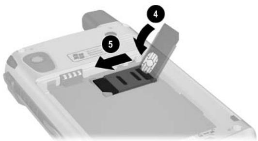 HP IPAQ H6300 - Comment faire pour insérercorrectement la carte SIM ? - 2