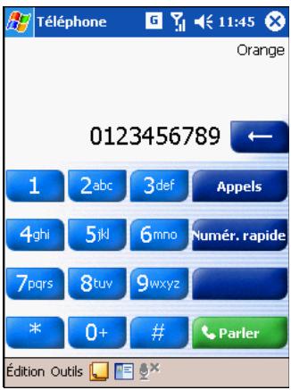 HP IPAQ H6300 - Émission d'un appel - 1