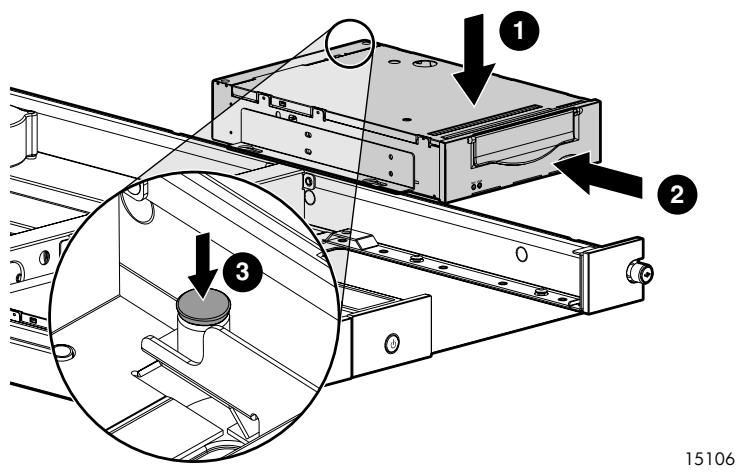 HP STORAGEWORKS RACK-MOUNT KITS - Remplacement d'une unité de sauvegarde sur cartouche - 10