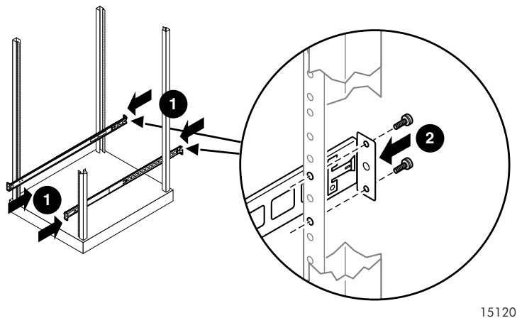 HP STORAGEWORKS RACK-MOUNT KITS - Installation dans des racks pourvus d'orifices filetés 10-32 - 3
