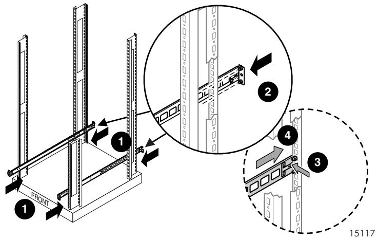 HP STORAGEWORKS RACK-MOUNT KITS - Installation dans des racks pours vus d'orifices ronds ou carrés - 2