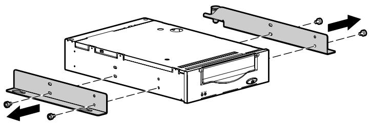 HP STORAGEWORKS RACK-MOUNT KITS - Remplacement d'une unité de sauvegarde sur cartouche - 7