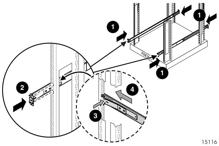 HP STORAGEWORKS RACK-MOUNT KITS - Installation dans des racks pours vus d'orifices ronds ou carrés - 1