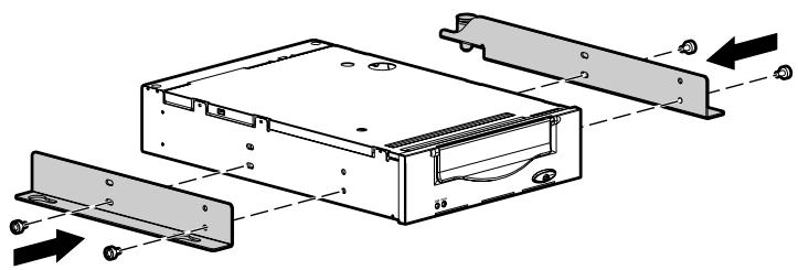 HP STORAGEWORKS RACK-MOUNT KITS - Remplacement d'une unité de sauvegarde sur cartouche - 8