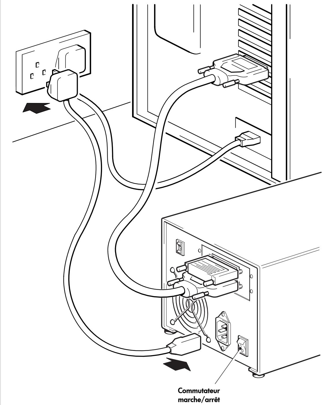HP STORAGEWORKS SDLT 600 TAPE DRIVE - une terminaison doit être installée aux deux extrémités physiques du bus et seulement aux extrémités. - 1