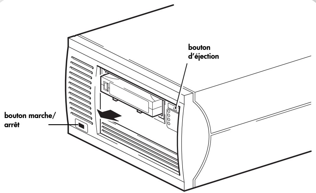 HP STORAGEWORKS ULTRIUM 230 TAPE DRIVE - Étape 4 : connexion du cable d'alimentation - 2