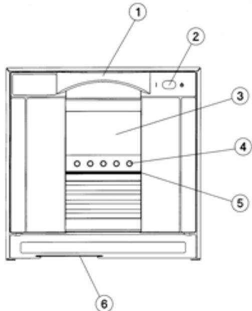 HP SURESTORE 1/9 TAPE AUTOLOADER - Aperçu du panneau avant - 1