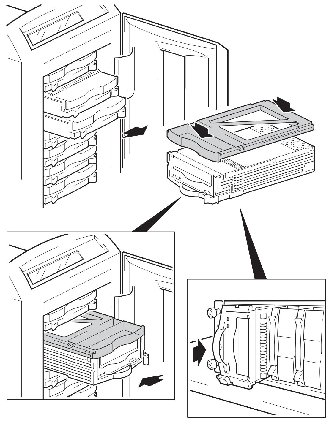 HP SURESTORE DAT 40 SCSI TAPE DRIVE - Installation d'un nouveau lecteur dans un HP ProLiant DL380 - 1
