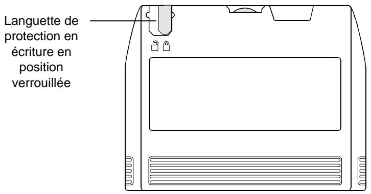 HP SURESTORE T4 TAPE DRIVE - Protection en écriture d'une cartouche de bande - 1