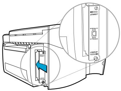 HP JETDIRECT 400N PRINT SERVER - Installation de la carte dans les imprimantes couleur série professionnelle HP 2500C/CM et HP DesignJet ColorPro GA - 2