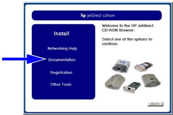 HP JETDIRECT 615N PRINT SERVER FOR FAST ETHERNET - Visualisation des documents sur le CD-ROM - 1