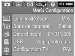 HP PHOTOSMART M517 - Utilisation du Menu Configuration - 1