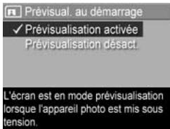 HP PHOTOSMART M517 - Prévisualisation au démarrage - 1