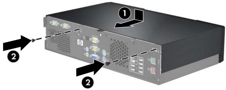 HP RP3000 POINT OF SALE SYSTEM - Remontage du capot de l'ordinateur - 1