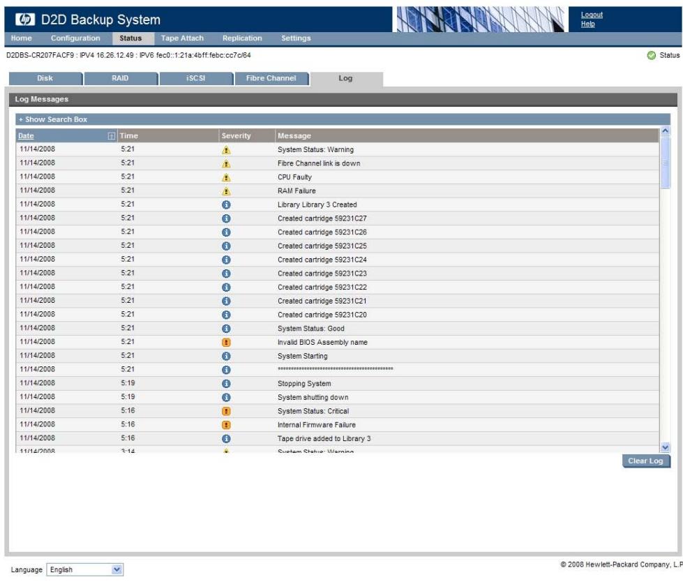 HP STORAGEWORKS D2D4000 BACKUP SYSTEM - Journal (État) - 1