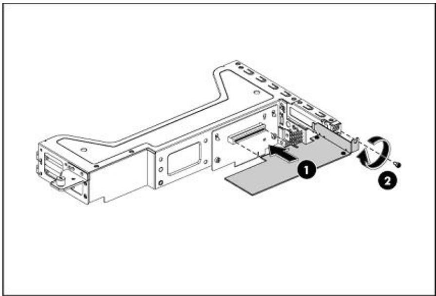 HP STORAGEWORKS D2D4000 BACKUP SYSTEM - Installation de la carte PCIe - 2