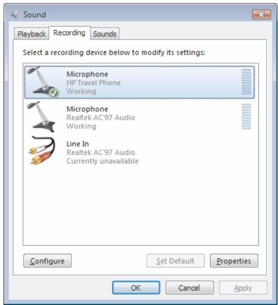 HP TRAVEL PHONE - Windows Vista - 2