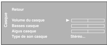 THOMSON 27LB220B4 - Réglages son du casque - 1