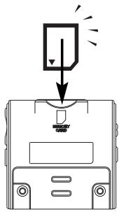 THOMSON PDP2428 - Insertion d'une carte SD/carte multimédia (en option) - 1