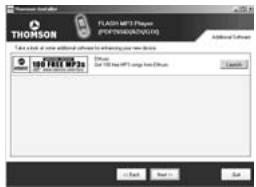 THOMSON PDP2762X - Installation des Services Additionnels - 1
