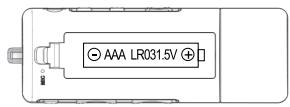 THOMSON PDP5512K - Installer la batterie - 1
