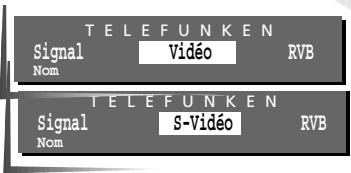 TELEFUNKEN Signal Nom Vidéo RVB TELEFUNKEN Signal Nom S-Video RVB