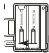 THOMSON RR520CD - Mise en place des piles - 1