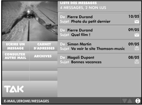 THOMSON TAK-ICC20 - E-mail (courrier électronique) - 1