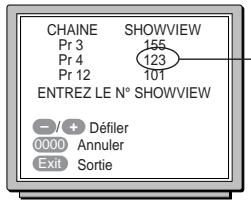 THOMSON VTH6810G - Vérification des numérios ShowView - 1