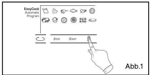 EasyCook Automatic Program STOP START Abb.1