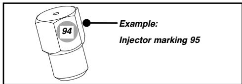 THOMSON GKDT342SI - MARKINGS ON THE INJECTORS - 1