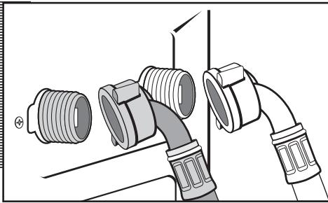 THOMSON WFT6412I - Im Inneren der Waschtrommel finden Sie den Schlauch für den Anschluss an das Abwassersystem: - 6
