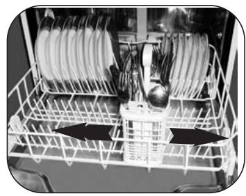 BRANDT SL3320X - The sliding cutlery baskets - 1
