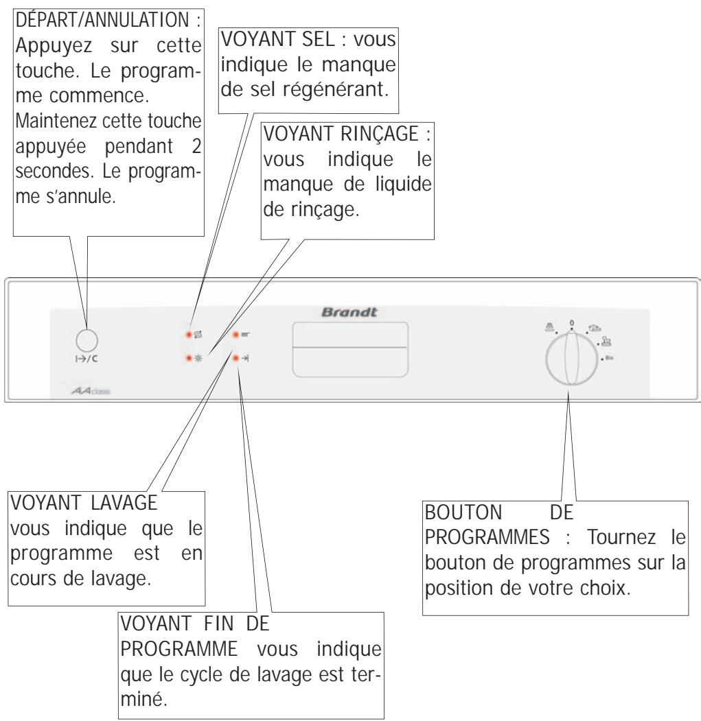 BRANDT SL3320X - Présentation de votre lave-vaisselle - 1