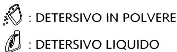 : DETERSIVO IN POLVERE : DETERSIVO LIQUIDO