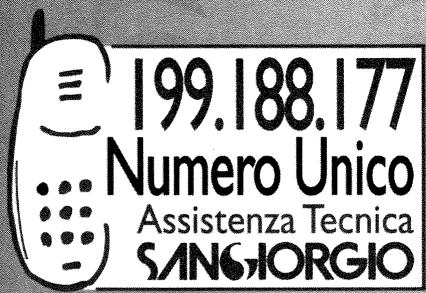 199.188.177 Numero Unico Assistenza Tecnica SANGIORGIO