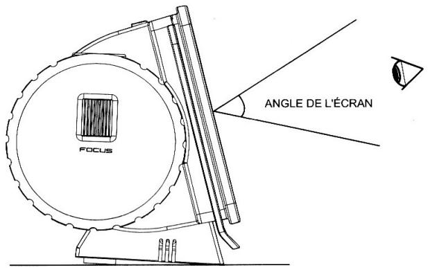 BRANDT BCR86P - Réglage de l'angle de l'écran LCD - 1