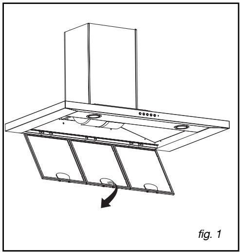 BRANDT AD658XC1 - - Dismantling the filter cartridge (fig. 1) - 1