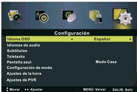BRANDT B3228HD - Idiomas de audio (En el modo DTV) - 1