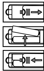 BRANDT B3228HD - Instalación de las Pilas en el Mando a Distancia - 1