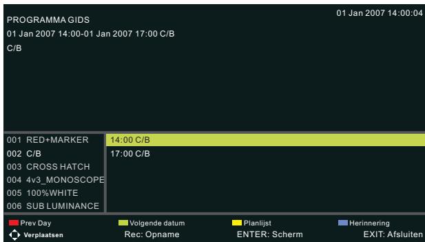 BRANDT B3228HD - PROGRAMMA GIDS (in de DTV-modus) - 1