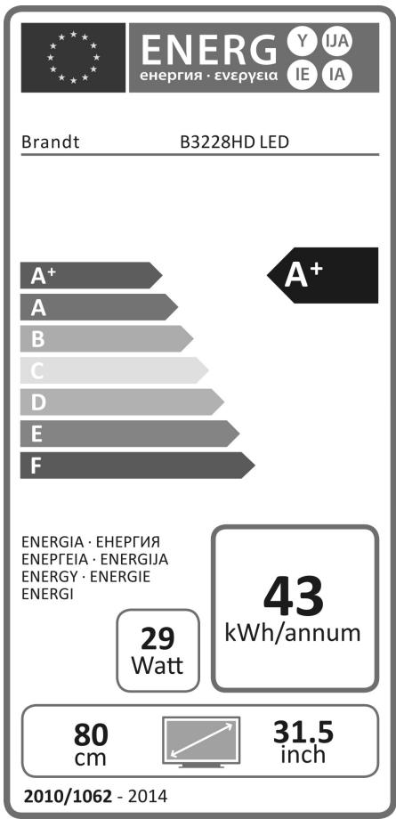 BRANDT B3228HD - TECHNISCHE GEGEVENS - 1