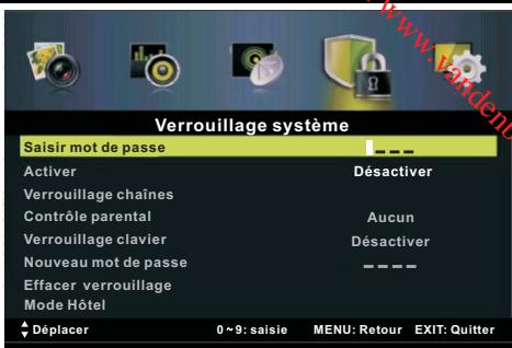 BRANDT B3228HD - Saisir mot de passer - 1